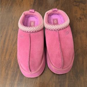 UGG Fuchsia Suede Slip-Ons